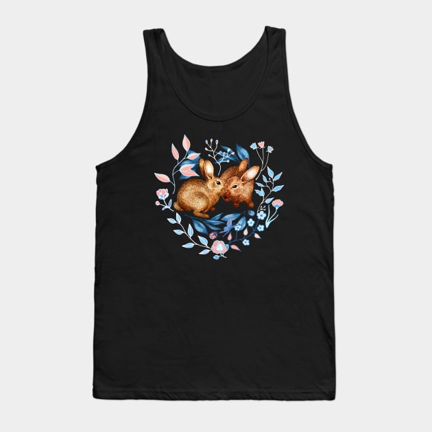 Spring Rabbit Pair Tank Top by PerrinLeFeuvre